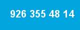 926 355 48 14 926 355 48 14